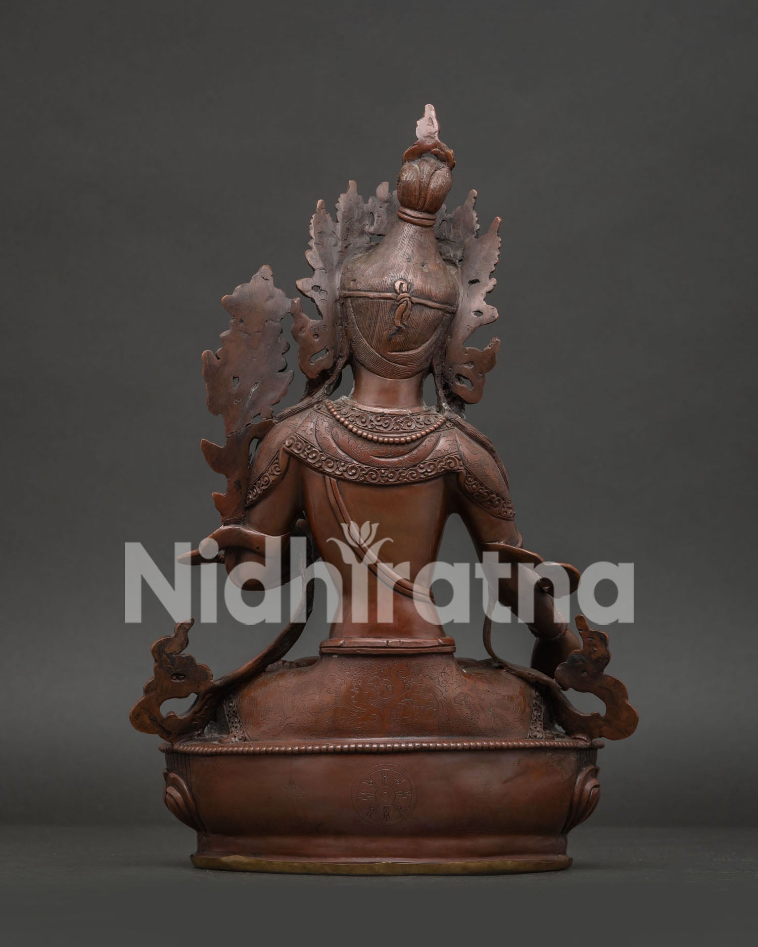 Oxidized White Tara Statue | Seven Eyed Female Buddha Sculpture