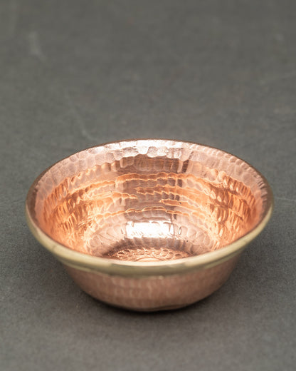 Copper Water Offering Bowl | Handcrafted Set for Sacred Rituals