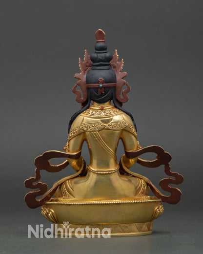 Three Long Life Set – Handmade Buddhist Sculpture from Nepal