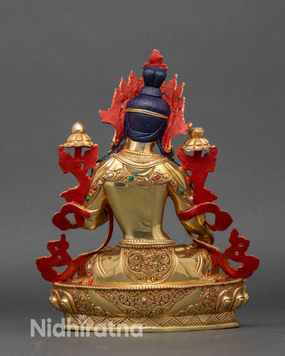White Tara Statue for Meditation Room | Sacred Buddhist Decor