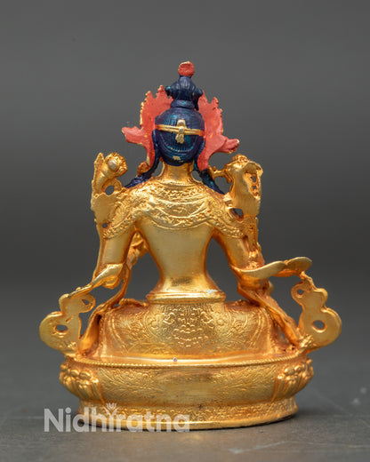 White Tara Altar Statue | Seven-Eyed Deity for Blessings and Healing