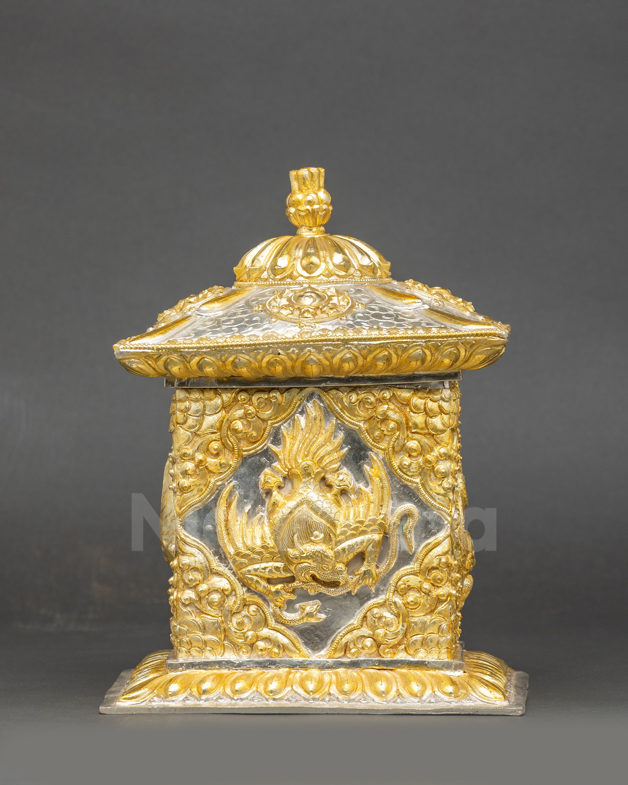 Buddhist Treasure Box for Sacred Ornaments and Jewelry