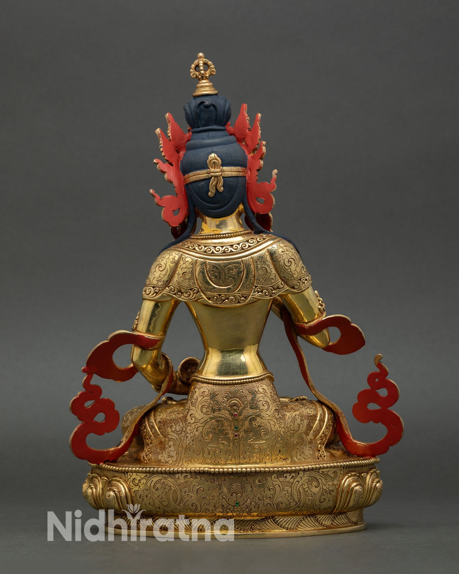 Vajrasattva Statue | 24K Gold Fire-Gilded Copper Artwork
