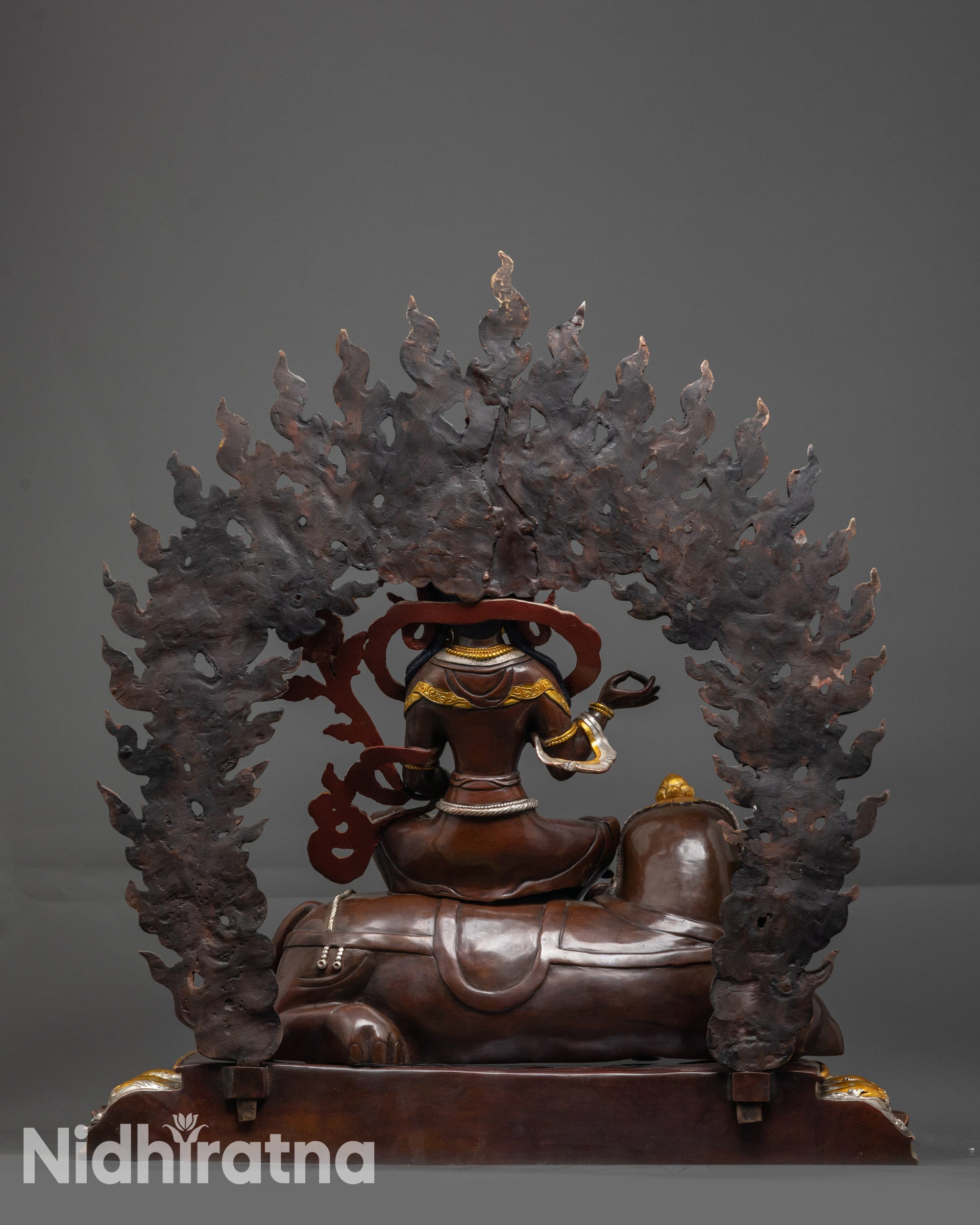 Samantabhadra Bodhisattva Statue Seated on Elephant | Buddhist Deity
