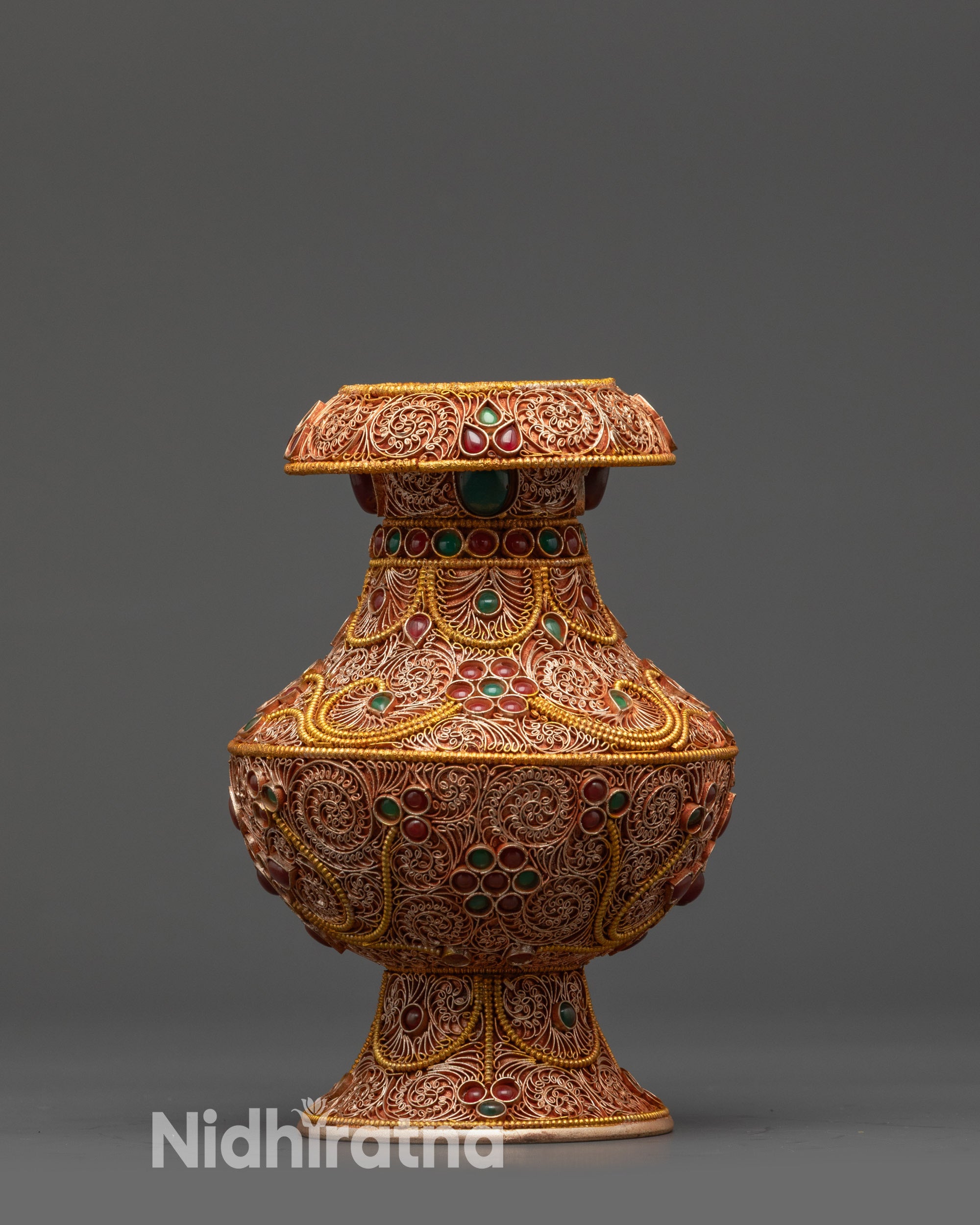 Copper Karuwa Water Pitcher | Traditional Himalayan Ritual Item