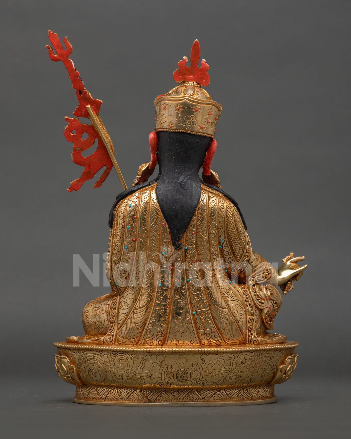 Tibetan Guru Rinpoche Statue | Himalayan Sacred Artwork