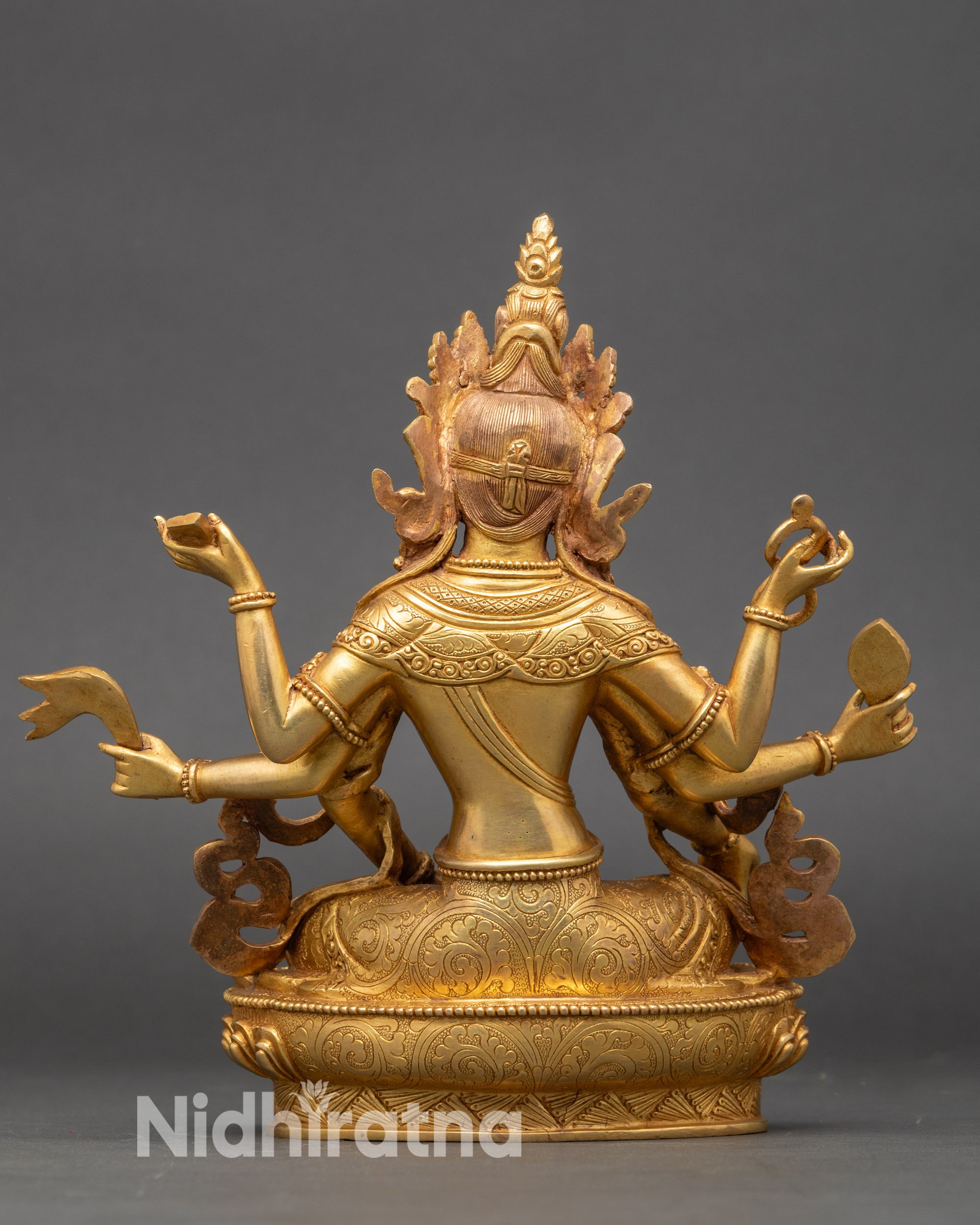 Vasudhara Copper Statue | Buddhist Goddess of Abundance Nepal