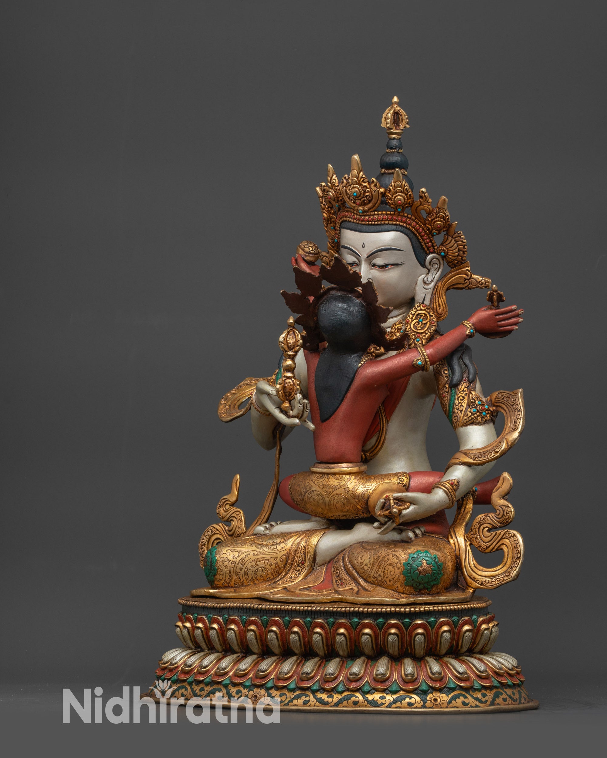 Vajrasattva with Consort Statue for Karma Purification | Himalayan Art