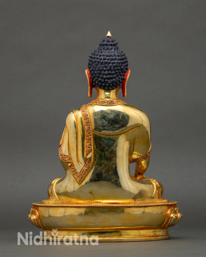 Buddha Figurine | 24K Gold Fire-Gilded Handmade Statue
