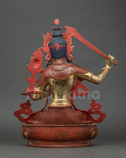 Nepalese Manjushri Statue for Meditation & Devotion