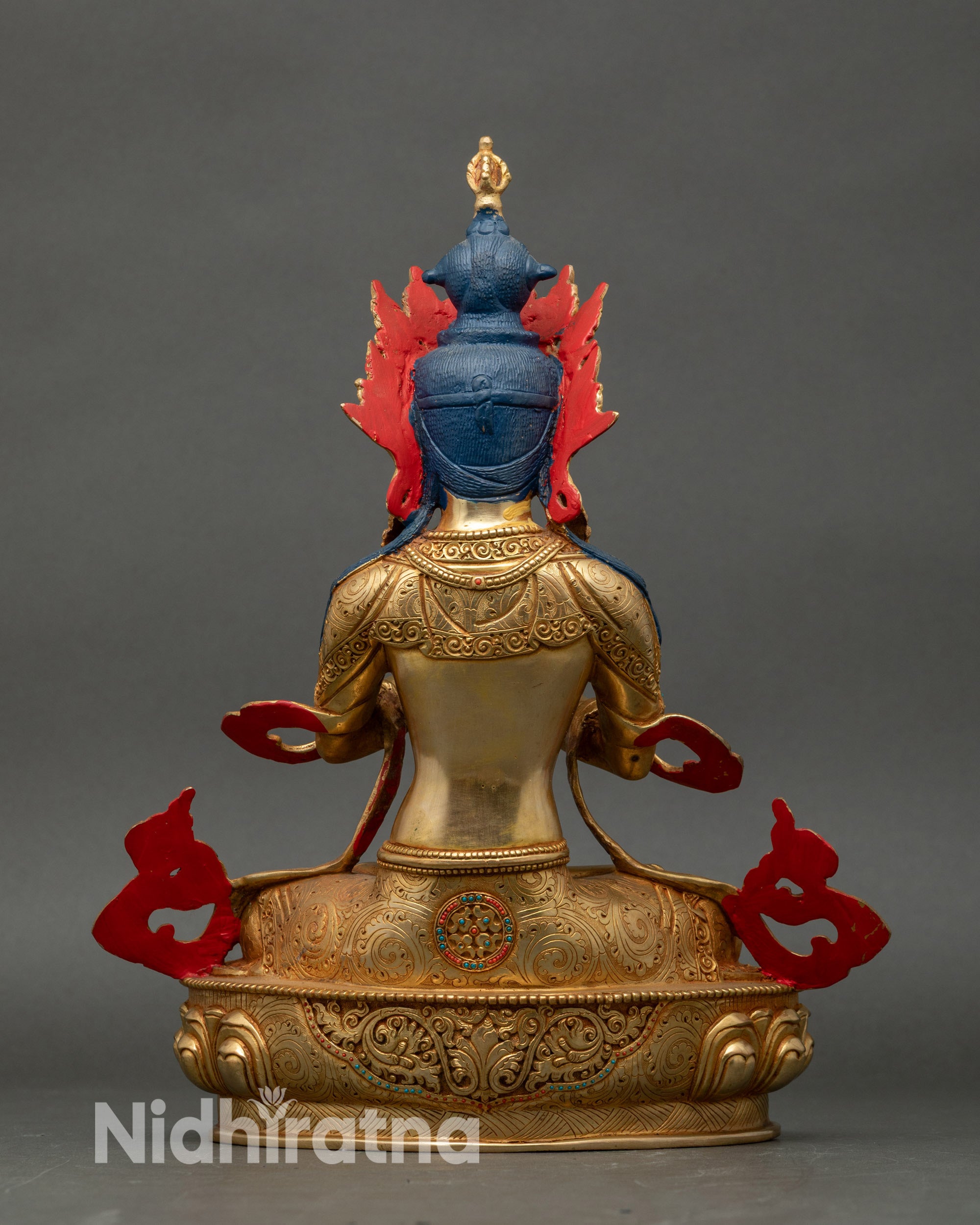 Sacred Vajradhara Statue - Fine Himalayan Spiritual Artwork