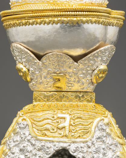 Ritual Kapala Set | Ornate Himalayan Skull Cups for Meditation