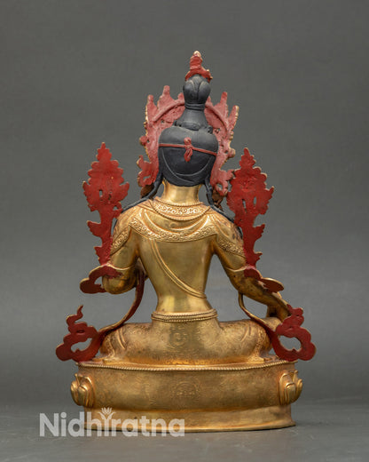 Green Tara Devotional Statue | Himalayan Goddess for Blessings