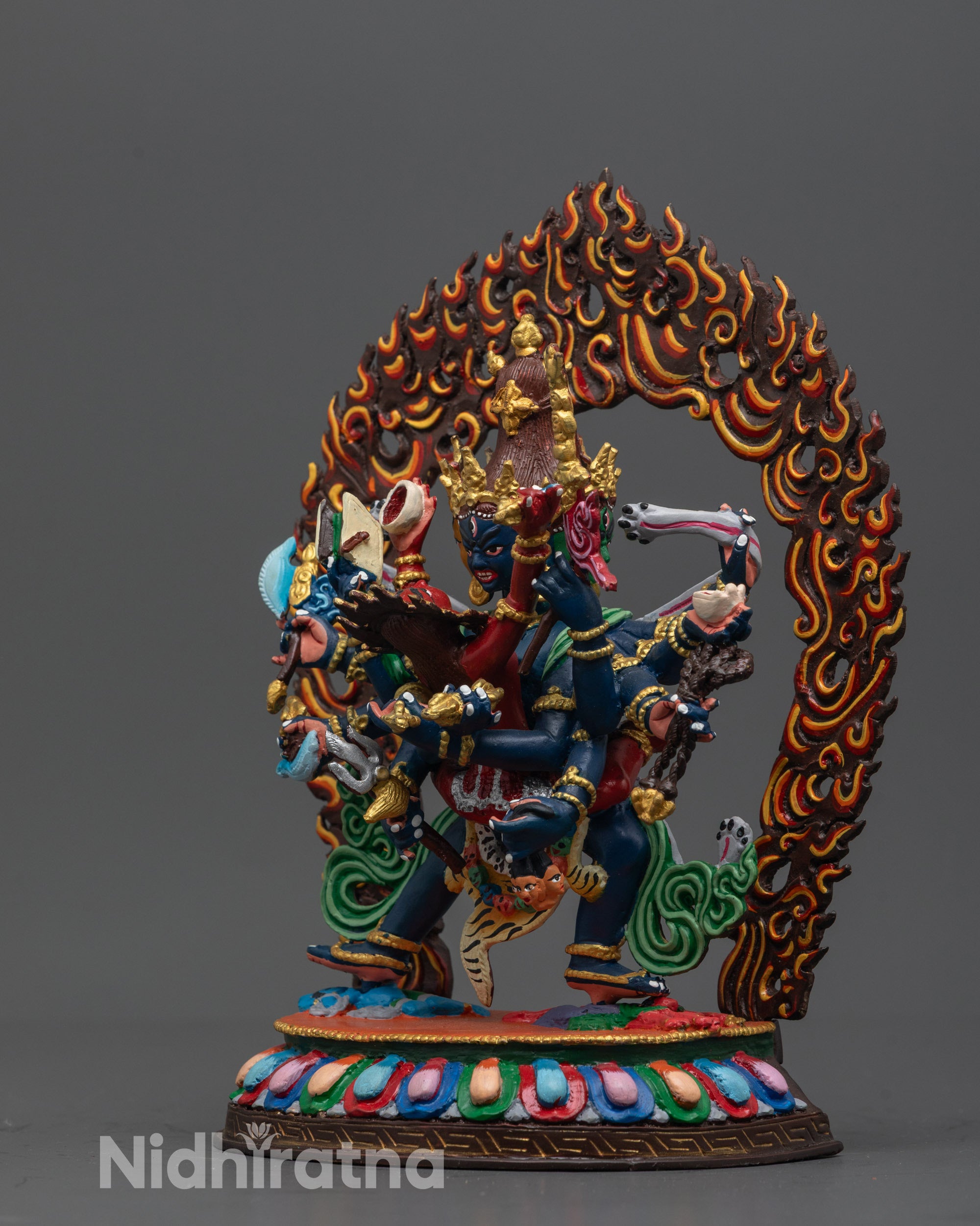Handmade Chakrasamvara Statue | Exquisite Nepalese Buddhist Protector