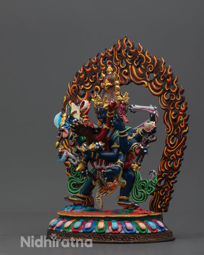 Handmade Chakrasamvara Statue | Exquisite Nepalese Buddhist Protector