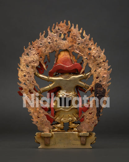 White Mahakala Statue