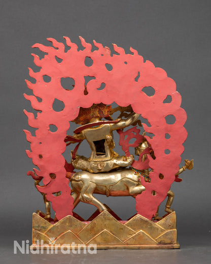 Palden Lhamo Altar Statue | Spiritual Nepalese Buddhist Sculpture