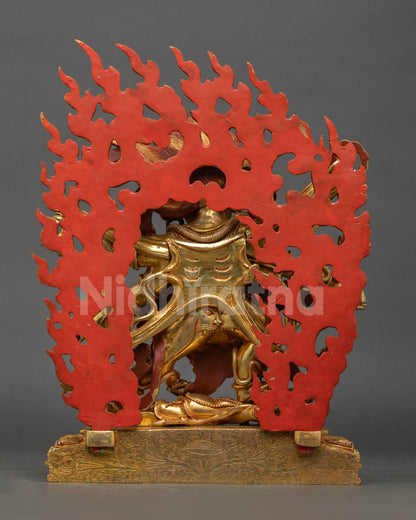 Six-Armed Mahakala Statue – Powerful Buddhist Guardian Art