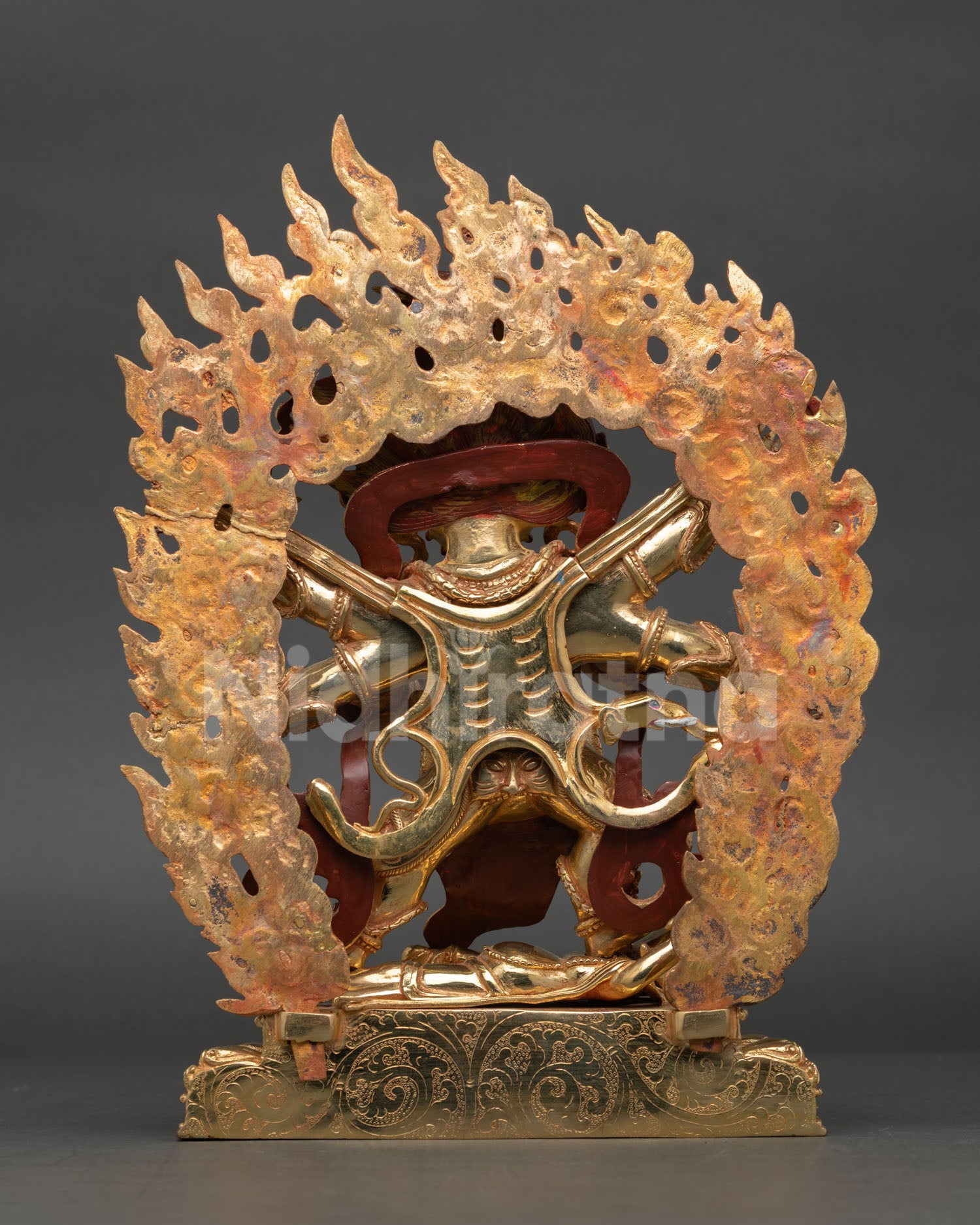 Six Armed Mahakala Copper Statue – Protection and Spiritual Growth