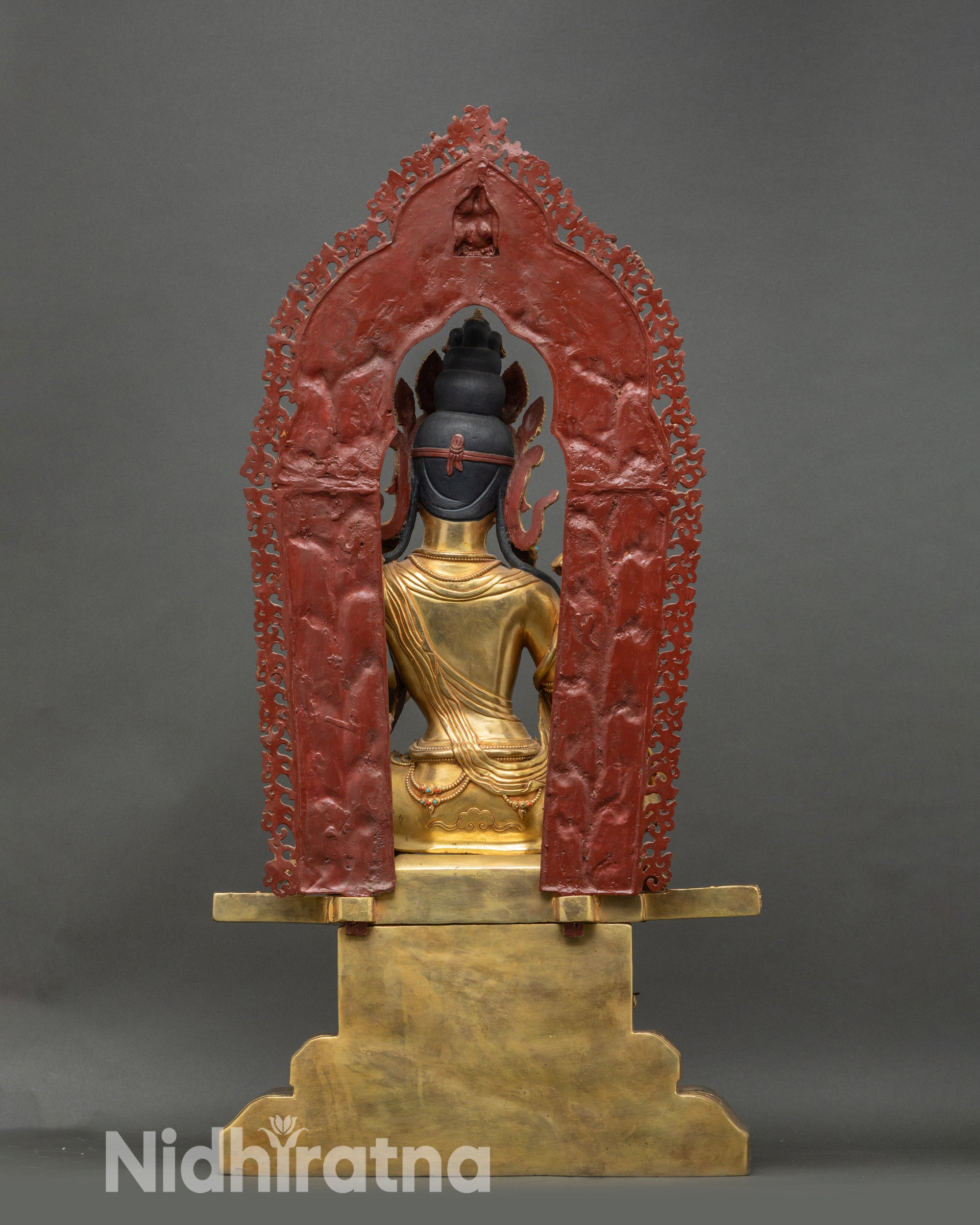 Green Tara Statue - Sacred Himalayan Goddess of Swift Protection