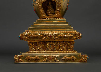Shakyamuni Buddha Stupa | Spiritual Meditation Decor