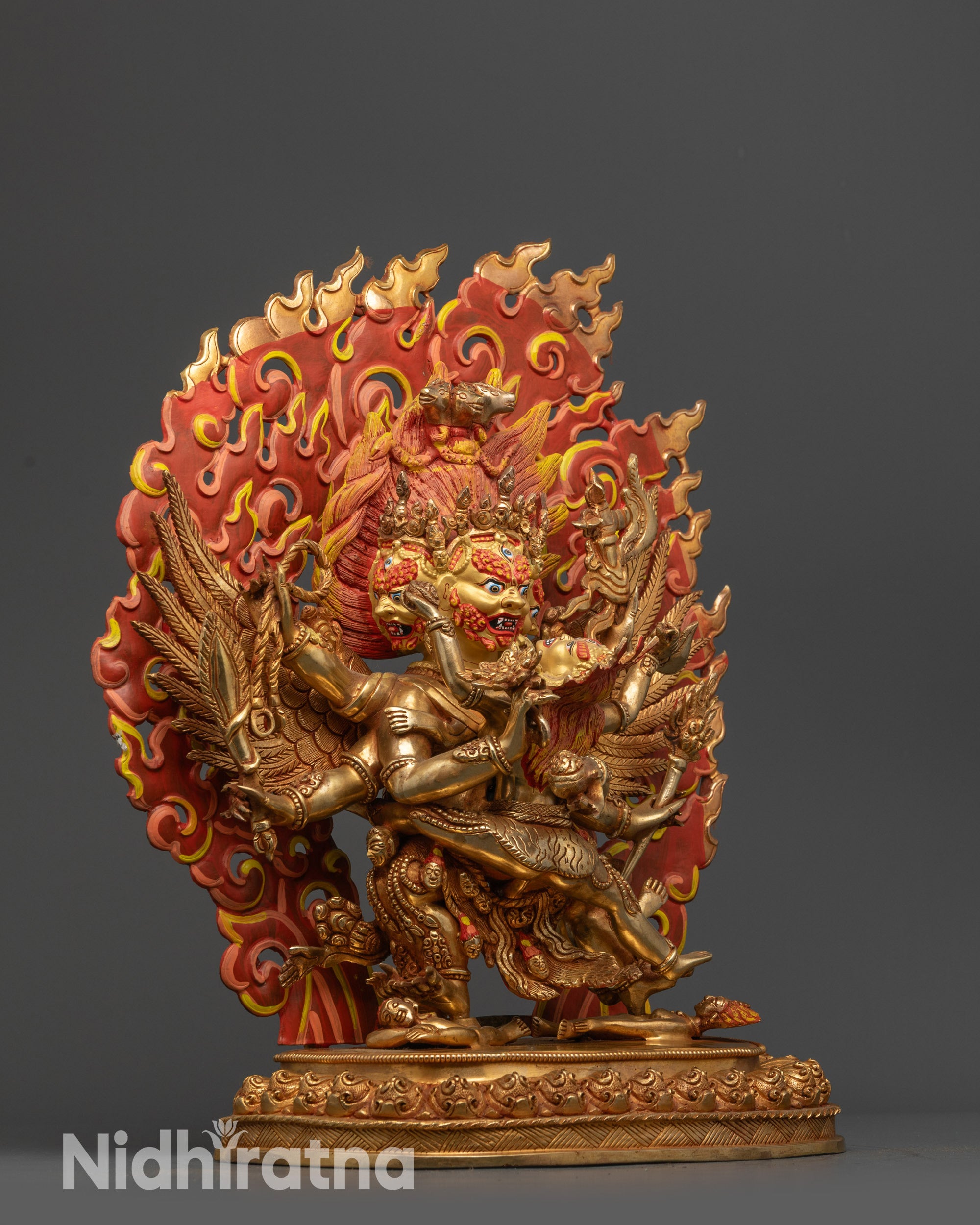 Handcrafted Hayagriva Statue | Wrathful Deity for Protection & Wisdom