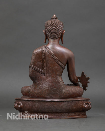 Handcrafted Three Buddha Statue Set for Home Altar | Nepalese Buddhist Art