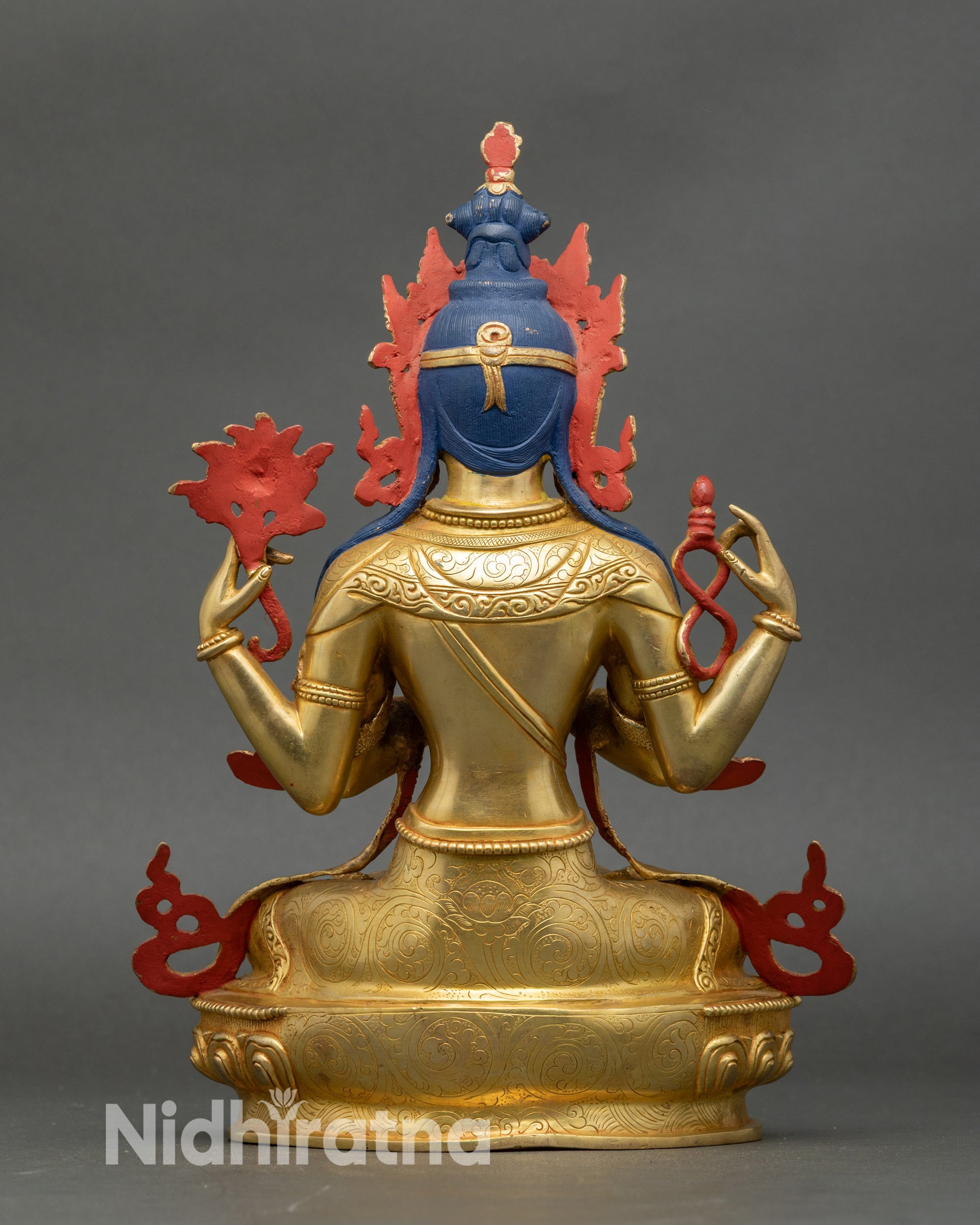 Chenrezig Statue | Handcrafted Nepalese Compassion Deity Sculpture