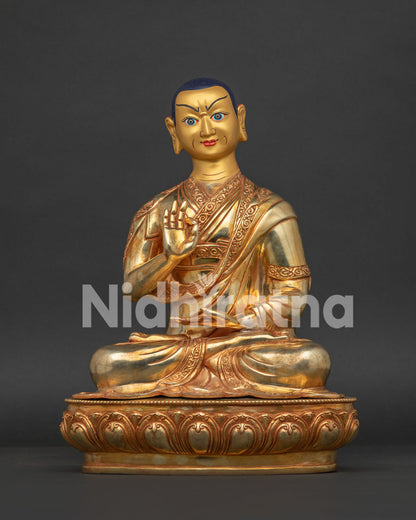 Je Tsongkhapa Set Statue | Founder of the Gelug Buddhist Tradition
