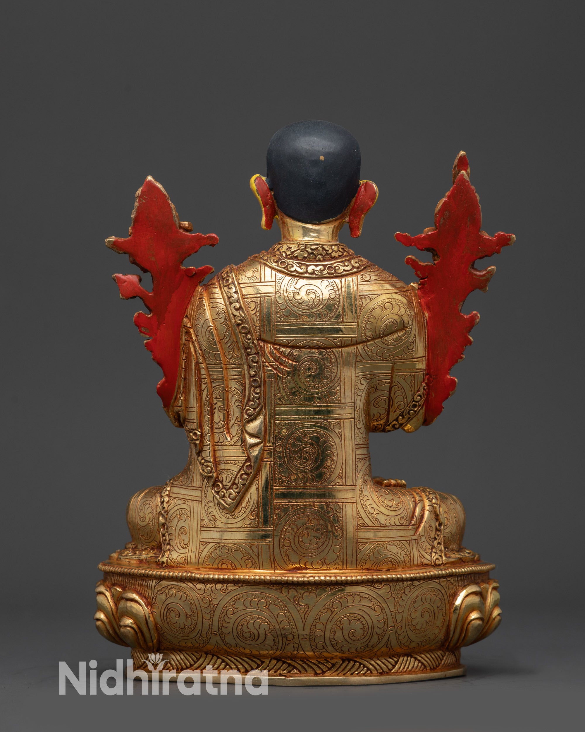 Tsong Khapa Statue Set | Tibetan Buddhist Teacher with Two Disciples