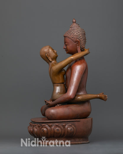Elevate Your Space with a Samantabhadra and Consort Statue - Symbol of Unity and Harmony