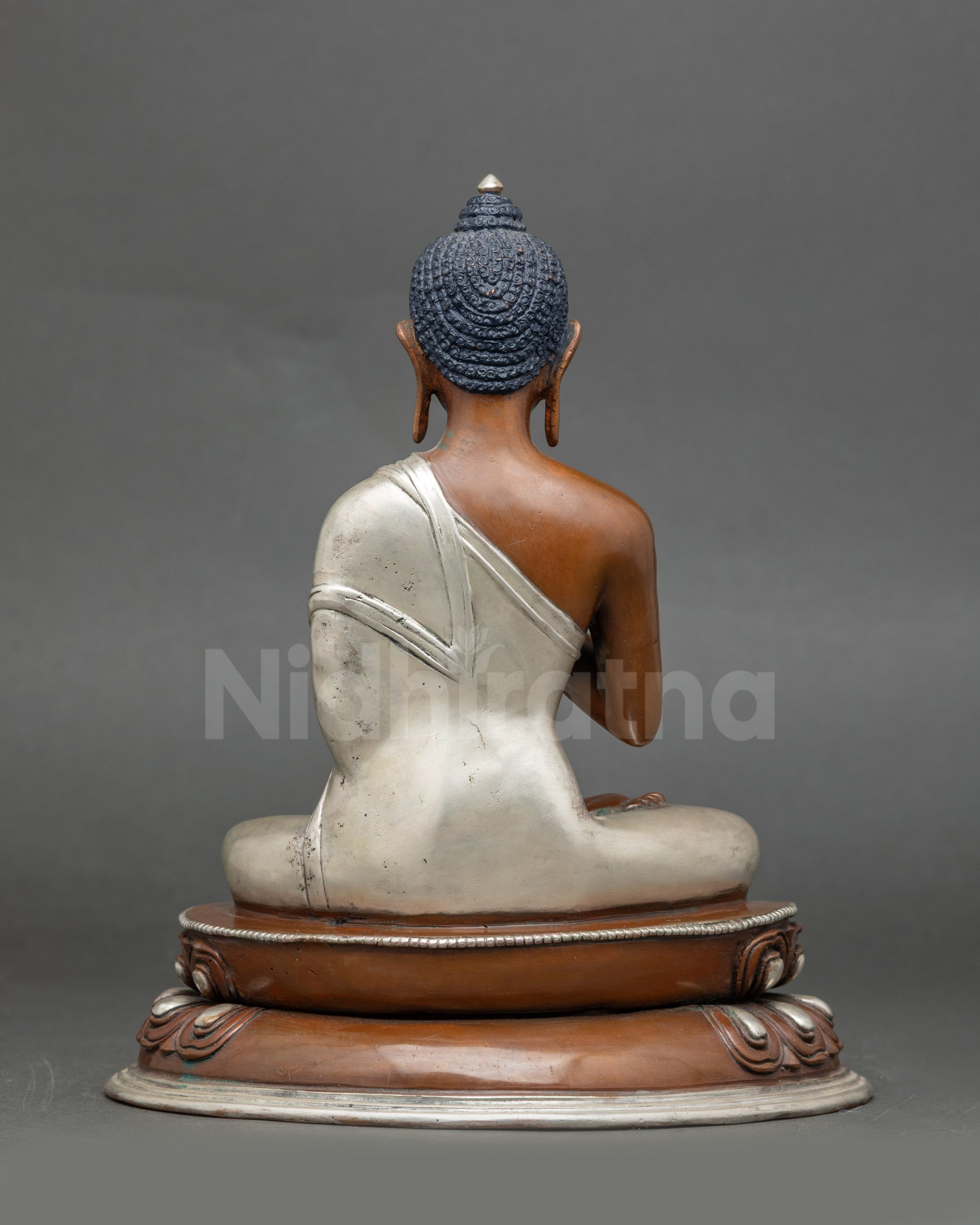 Oxidized Vairocana Buddha Sculpture -Buddha of Purification