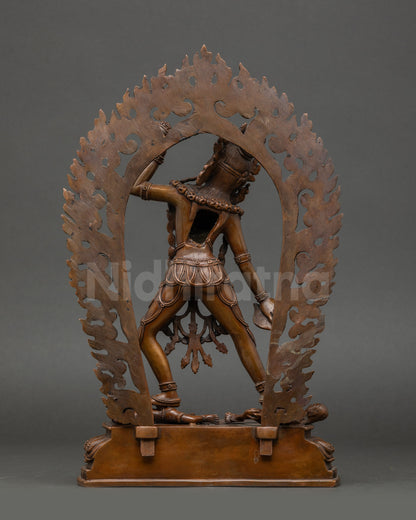 Oxidized Vajrayogini Dakini Sculpture for Spiritual Awakening