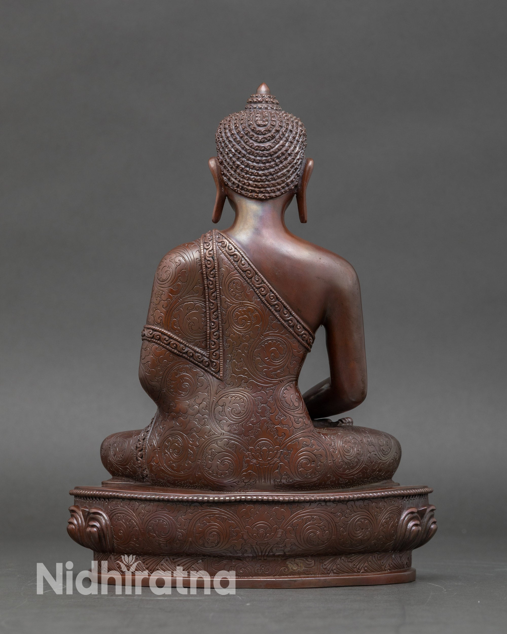 Handcrafted Three Buddha Statue Set for Home Altar | Nepalese Buddhist Art