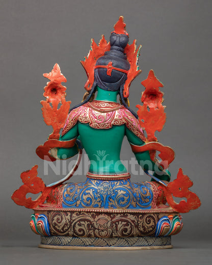 Green Tara Statue