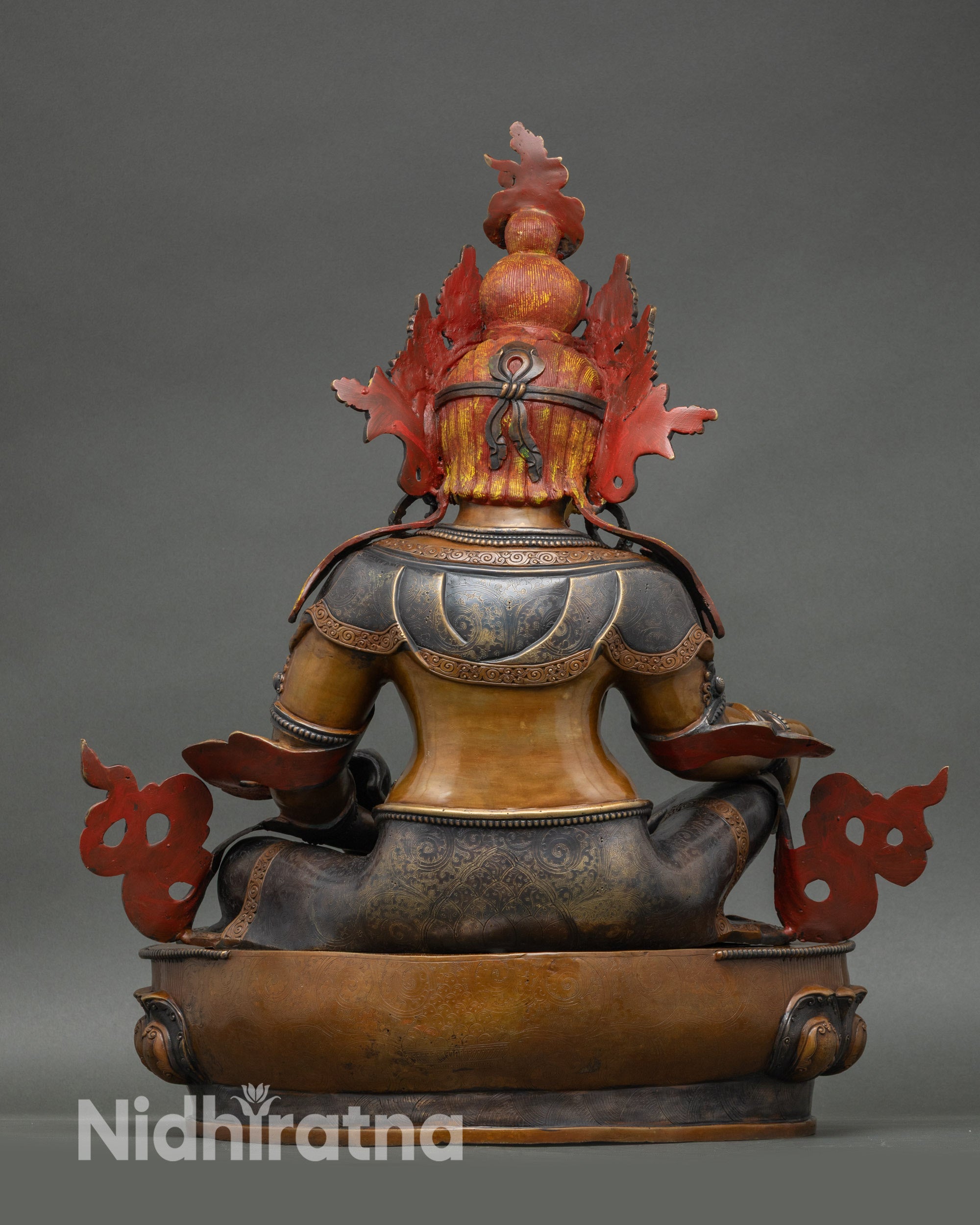 Nepalese Dzambhala Statue | Copper Craft for Wealth & Abundance