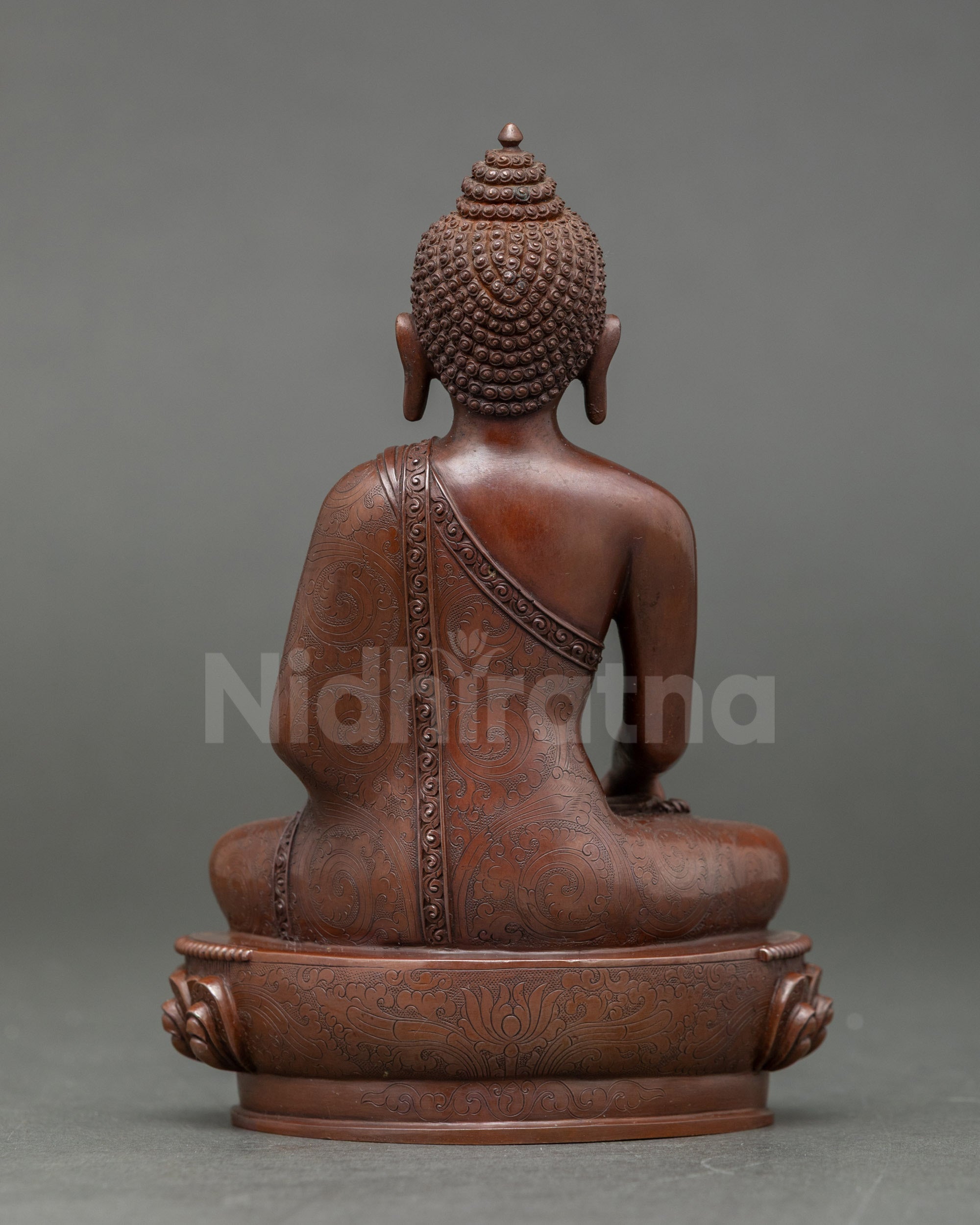 Full Oxidized Three Buddha Statue Set  for Sacred Spiritual Decor