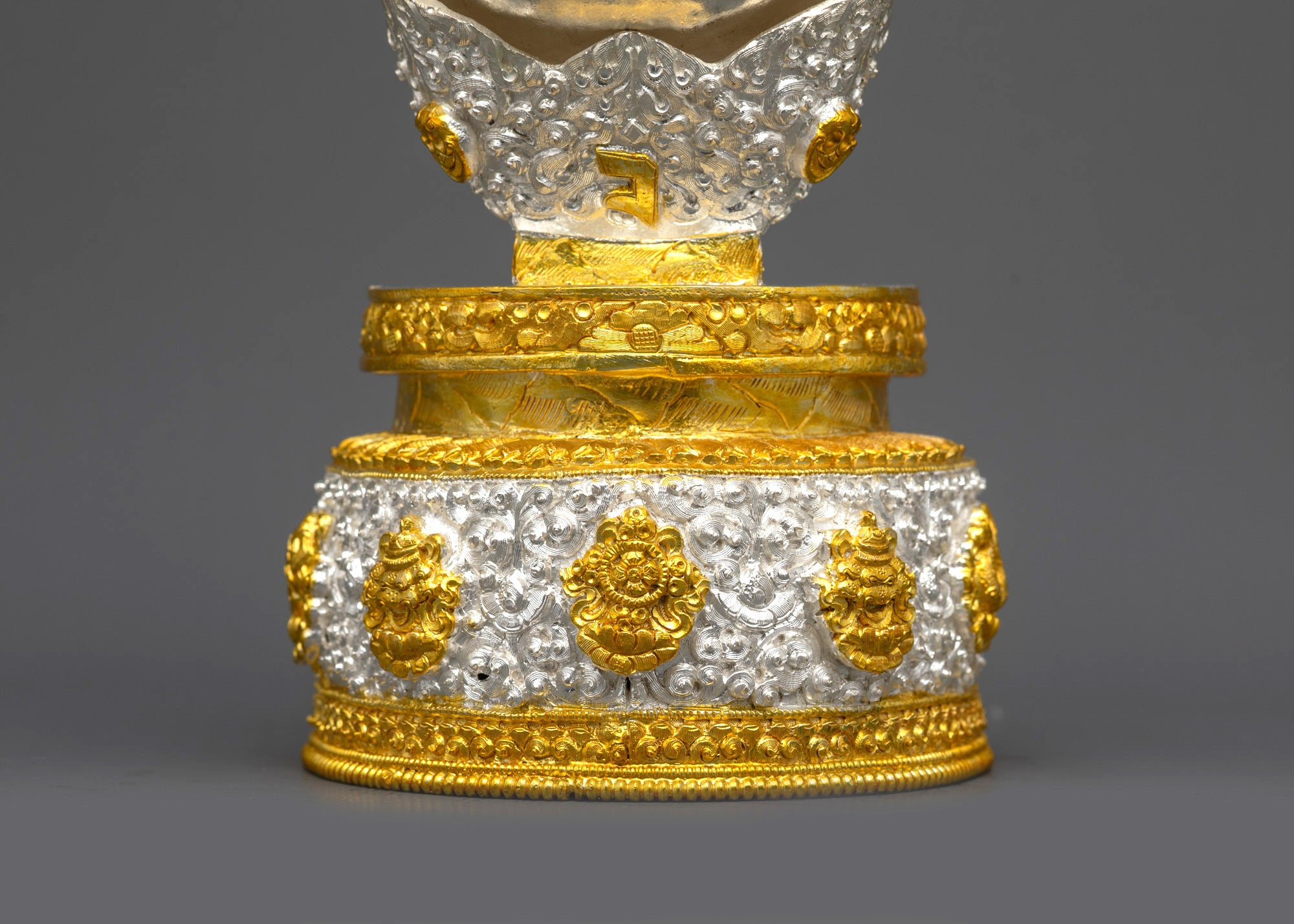 Tantric Kapala Set | Decorative Skull Cups with Auspicious Symbols