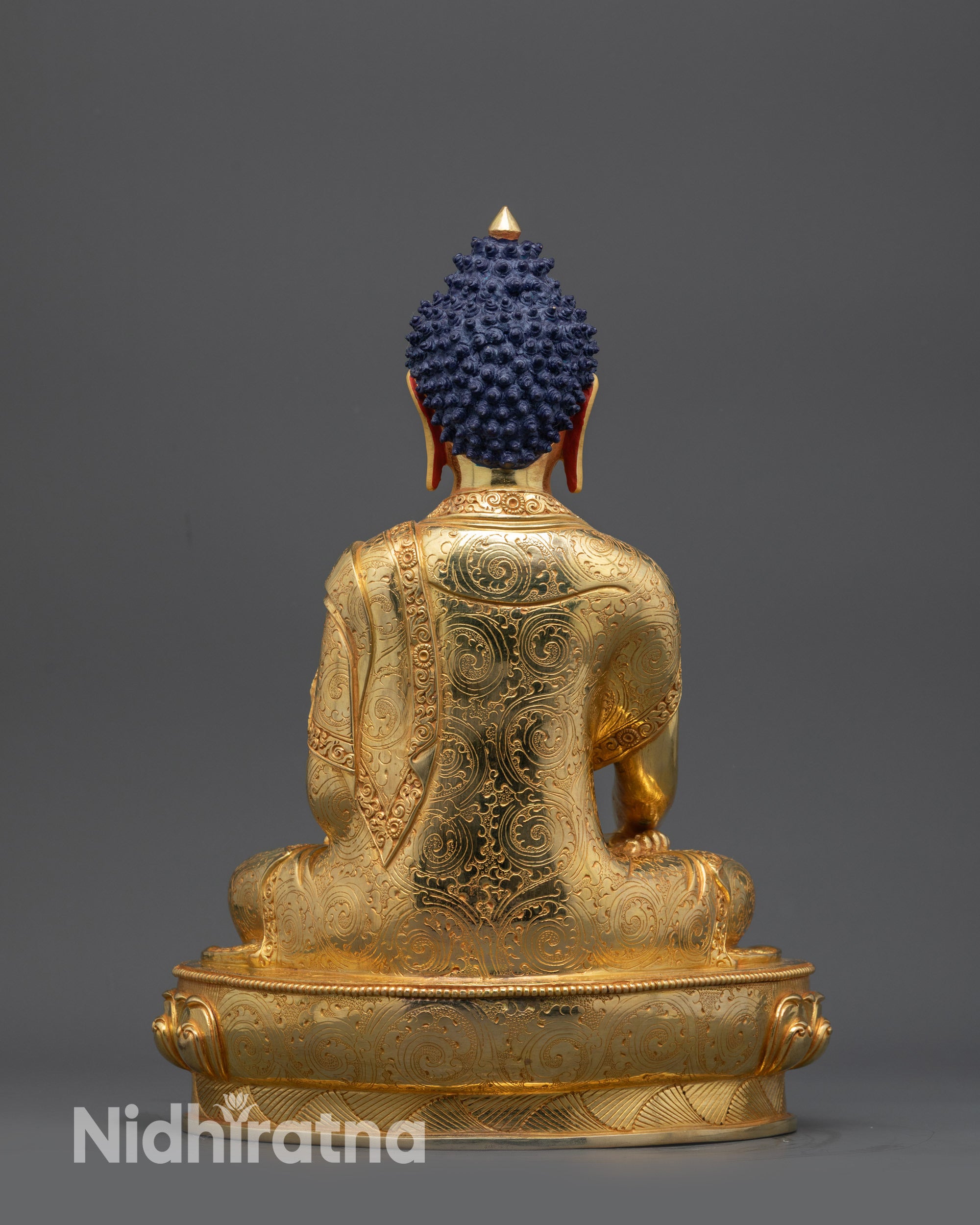 Enlightened Shakyamuni Buddha Sculpture | Lost Wax Casted Himalayan Art