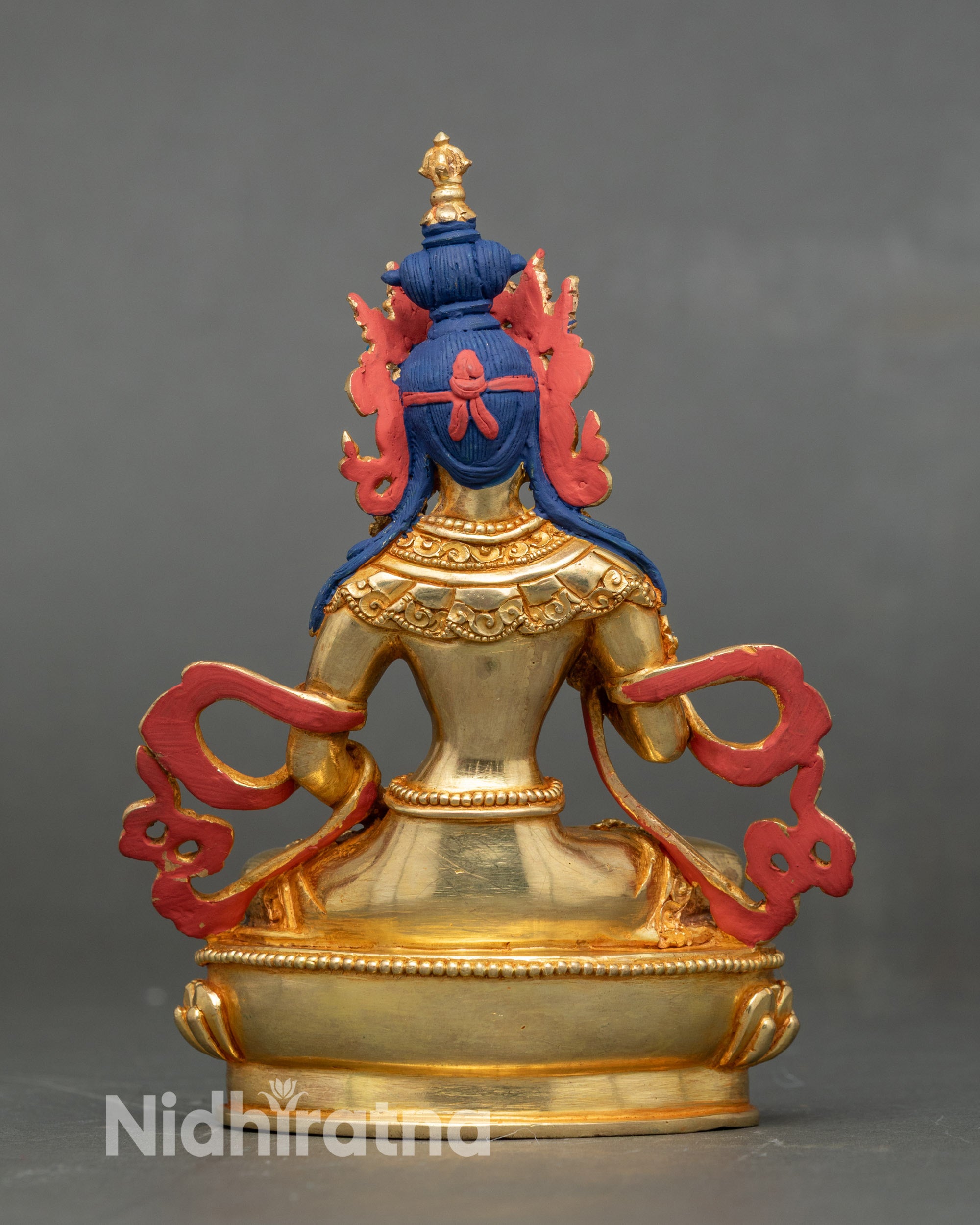 Vajrasattva Statue | Handmade Nepalese Buddhist Copper Sculpture