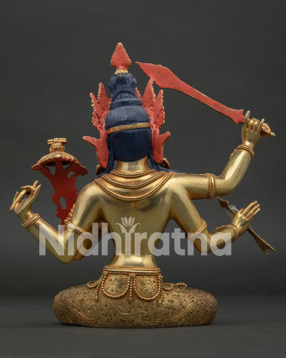 Maha Manjushri Statue | Nepali Artisan-Crafted Sacred Sculpture