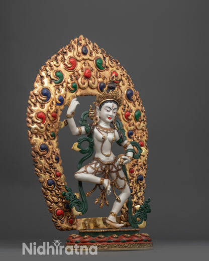 Tibetan Standing Machig Labdron Statue | Enlightened Feminine Energy