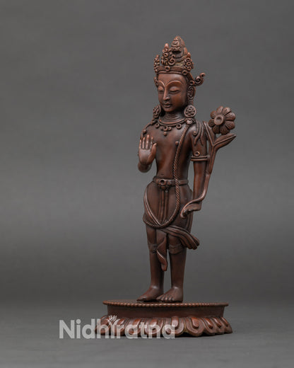 Nepalese Avalokiteshvara Statue – Sacred Bodhisattva of Compassion
