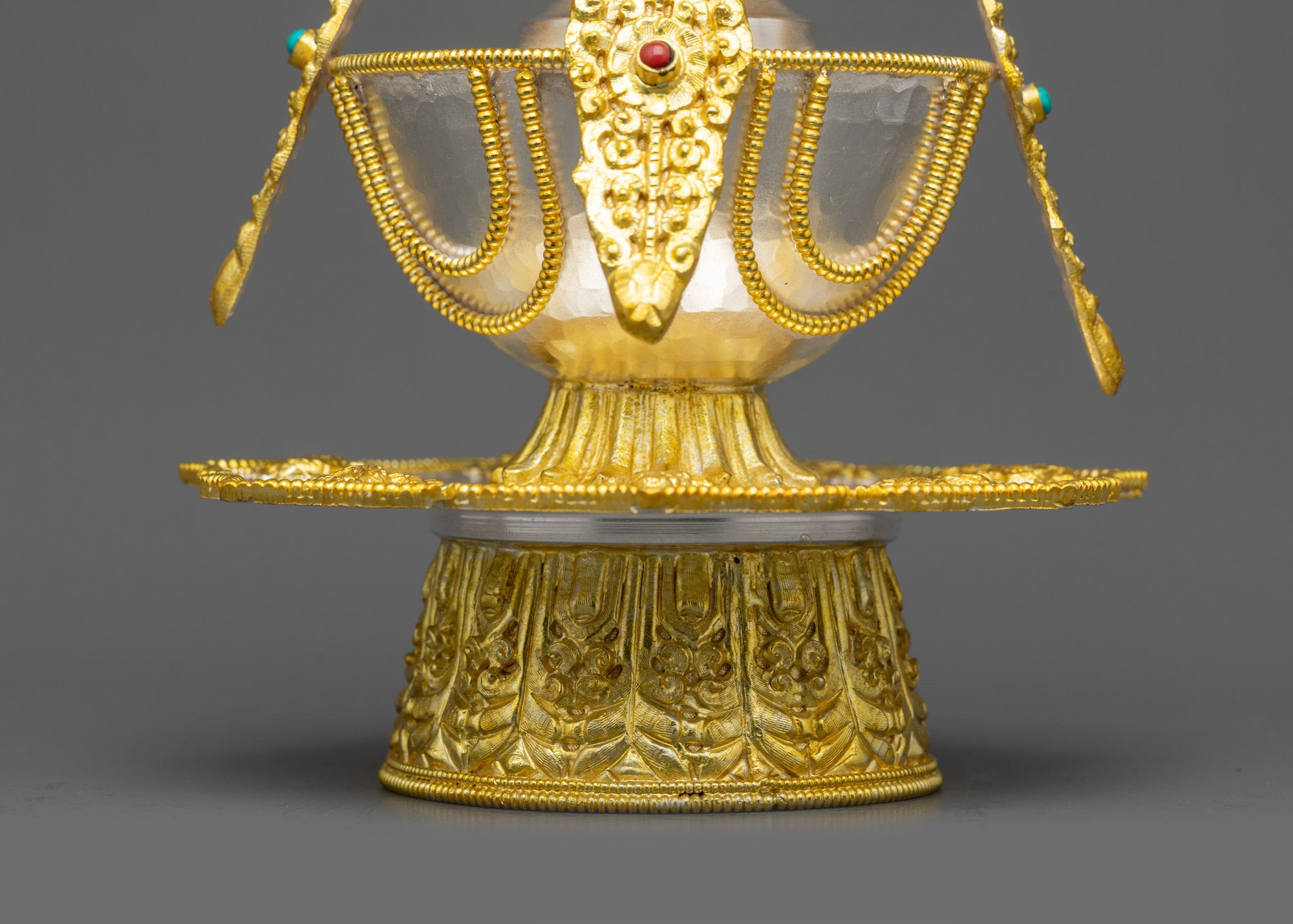 Tibetan Kalasha for Altar | Handcrafted Himalayan Ritual Nectar Vase