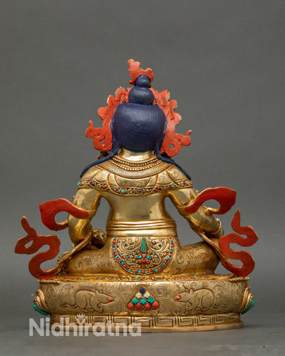 Nepalese Wealth Deity Dzambhala Statue for Spiritual Decor