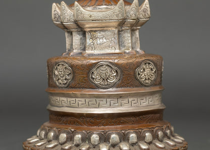 Handmade Kadampa Stupa | Sacred Shrine for Kadampa Buddhism