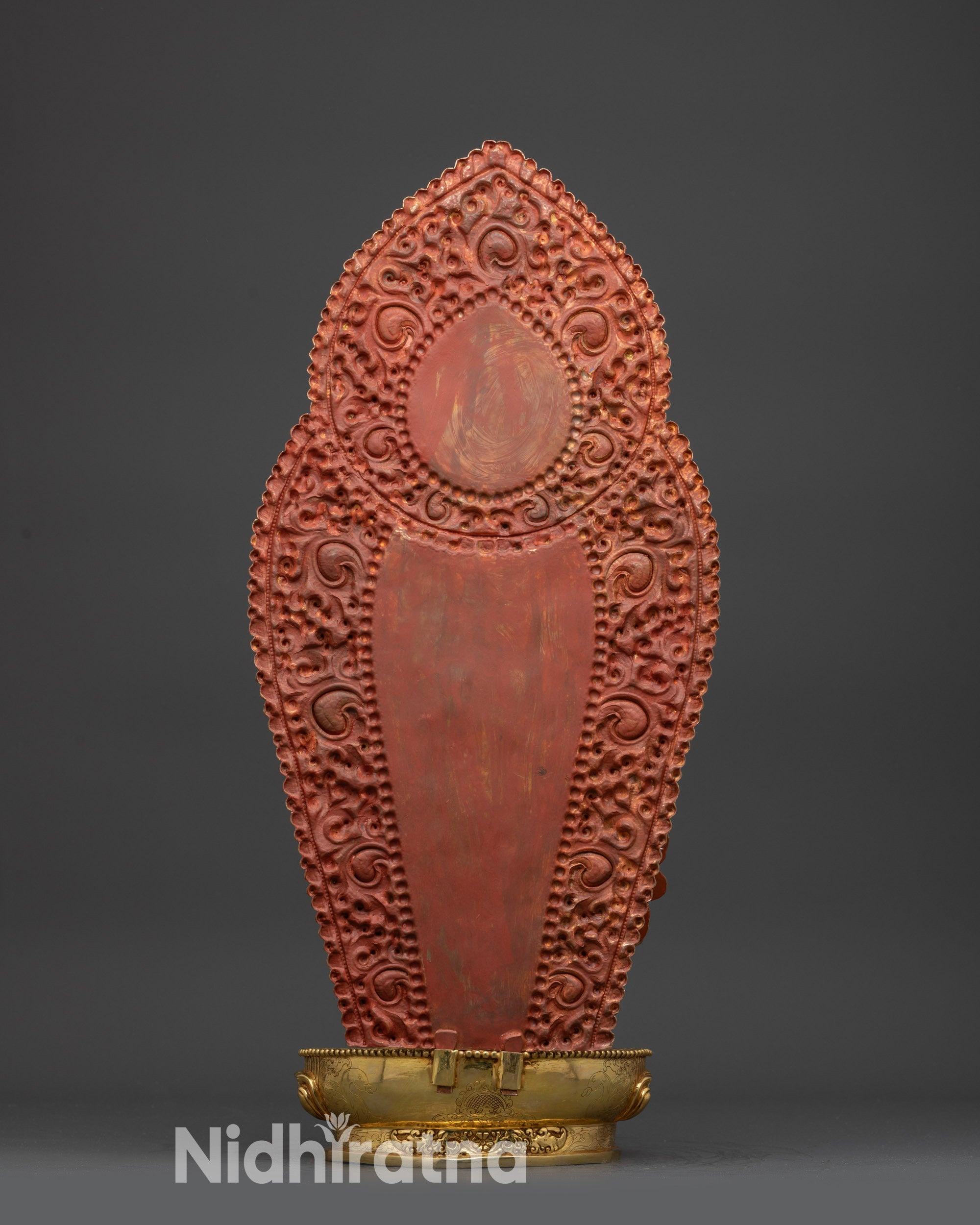 Standing Chenrezig Statue | Gold Fire-Gilded Avalokiteshvara Sculpture