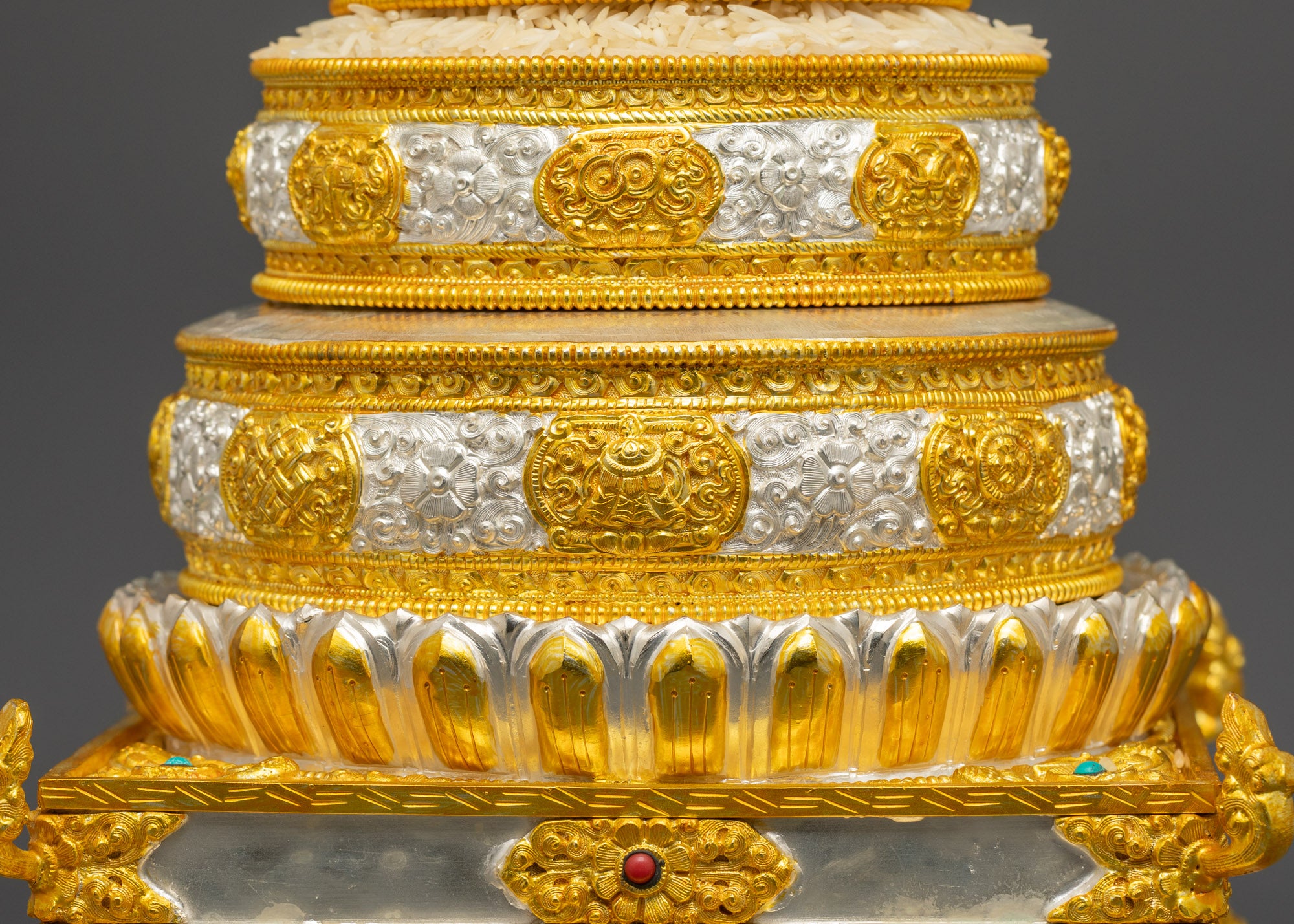 Exquisitely Handmade Mandala Offering Set | Ritual Offering Artwork