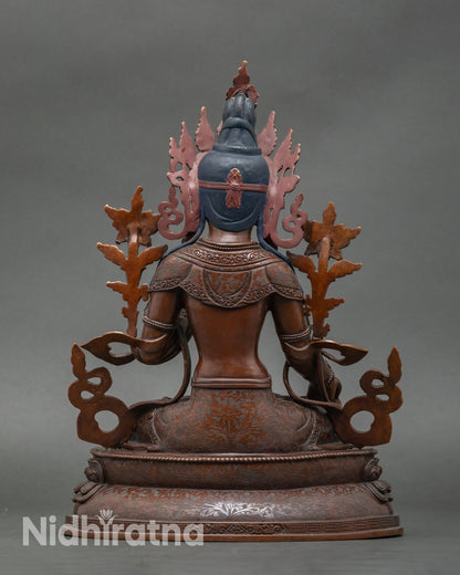 White Tara Goddess Statue | Spiritual Nepalese Artwork