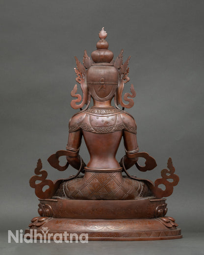 Amitayus Statue | Handcrafted Nepalese Buddha for Devotion & Wellness